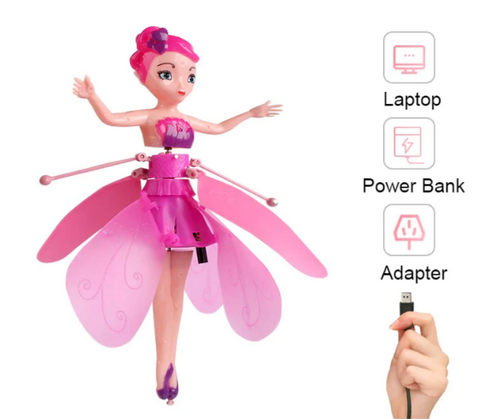 Magic Flying Fairy Princess Doll Swifty Cart